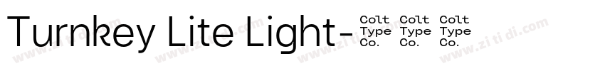 Turnkey Lite Light字体转换